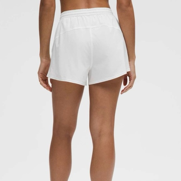 NWT Lululemon Pace Rival High-Rise Shorts 3” -White | Size 0 Summer 2025 Release - Picture 3 of 10